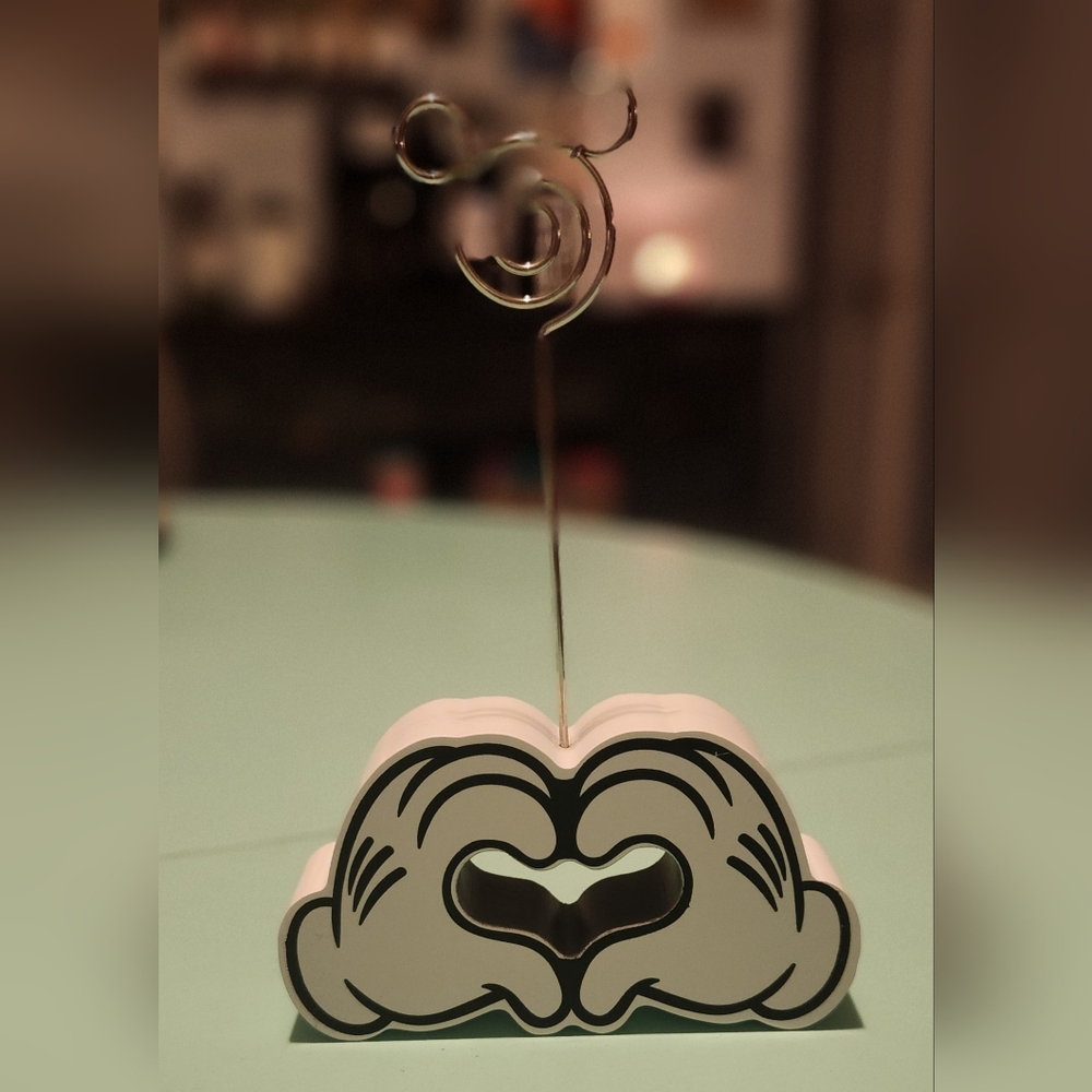 Hallmark Mickey Hands Photo Holder - White and Black